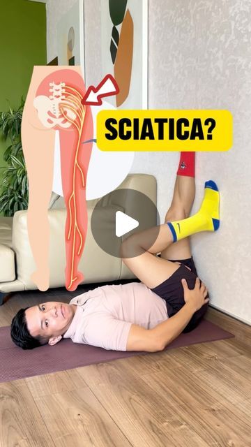 Sciatic Pain Relief, Sciatic Nerve Exercises, Nerve Exercises, Sciatic Nerve Pain Relief, Back Strength, Sciatica Stretches, Strengthen Your Back, Spinal Nerve, Sciatica Exercises