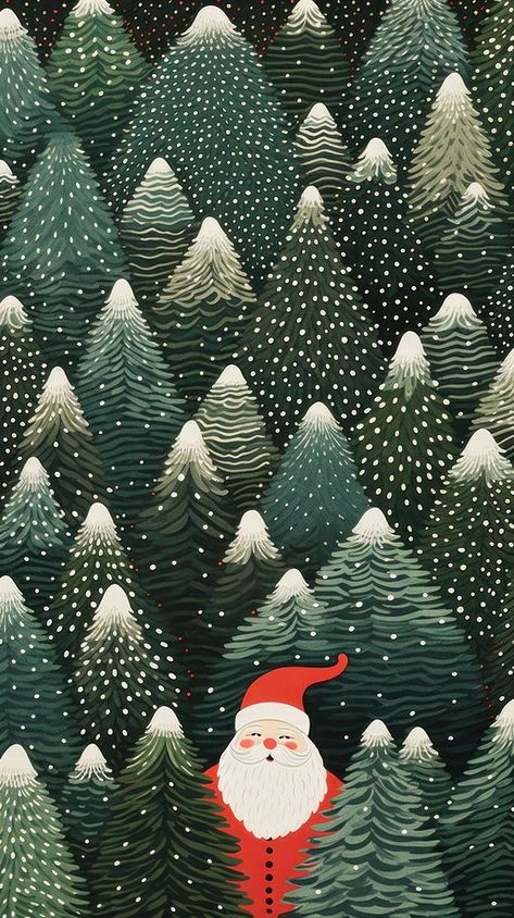 Santa pattern many christmas nature backgrounds. AI generated Image by rawpixel. | free image by rawpixel.com / Rob Cell Wallpaper, Christmas Phone Backgrounds, Christmas Nature, Abstract Christmas, Christmas Tree Background, Christmas Wallpaper Backgrounds, Santa Patterns, Christmas Phone Wallpaper, Merry Christmas Images