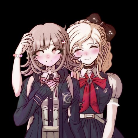 Sonia X Chiaki, Sonia Danganronpa, Danganronpa Wholesome, Sonia Nevermind, Nanami Chiaki, Danganronpa Ships, Cute Asian Fashion, Danganronpa Funny, Crying My Eyes Out