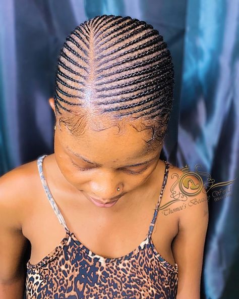 Small Lines Hairstyle, Small Lines Cornrows With Natural Hair, Straight Back Hairstyles, Cornrows Natural, Black Natural Hair Care, Cornrows Natural Hair, Braiding Hairstyles, Short Box, Shaved Hair Cuts