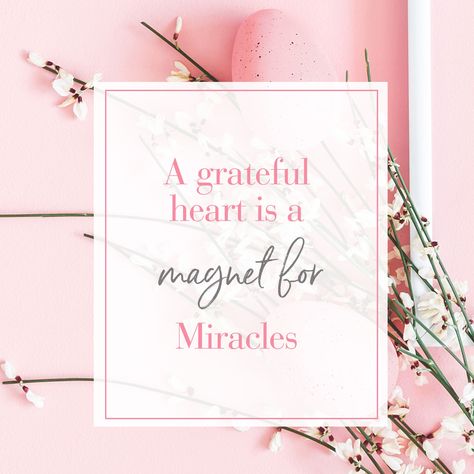 A grateful heart is a magnet for Miracles ✨🤍 Love Miracle Quotes, Expect Miracles Quotes, Peaceful Mind Grateful Heart, A Grateful Heart Is A Magnet For Miracle, Hoping For A Miracle Quotes, Easter Quote, Easter Quotes, Grateful Heart, Motivation Inspiration