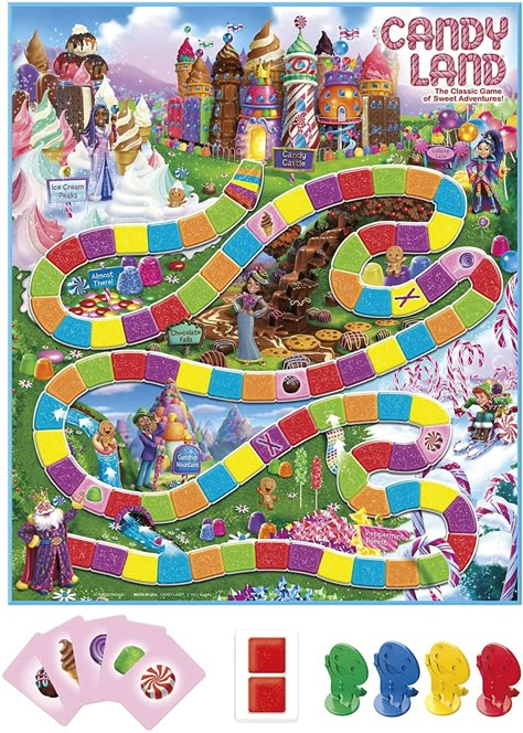 Candy Land Float, Candy Land Trunk Or Treat, Candyland Christmas Party, Candyland Aesthetic, Easter Outreach, Board Game Birthday, Candyland Board, Twists And Turns Vbs, Candyland Board Game