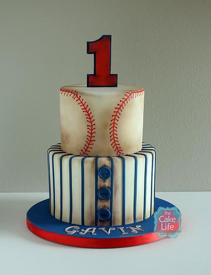 Baseball Theme Cakes, Baseball Theme Birthday Party, Baseball Birthday Cakes, Baseball Theme Birthday, Baseball First Birthday, Baseball Cake, Baseball Theme Party, Boys 1st Birthday Party Ideas, Baby Boy 1st Birthday Party