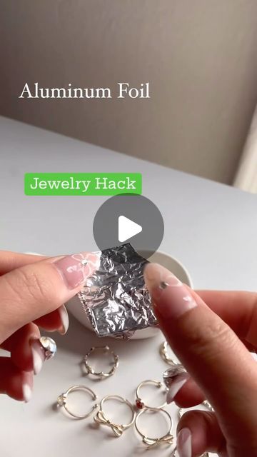 Home Harmony Tips on Instagram: "✨ Sparkle and Shine with This Jewelry Cleaning Hack! ✨

If you’re tired of dull and tarnished jewelry stealing the spotlight from your stunning style, I’ve got the ultimate solution for you! 💎✨

Introducing a simple jewelry cleaning hack that will leave your silver pieces looking brand new. 

All you need is a small container, a sheet of aluminum foil, some salt, and hot water. Watch as I demonstrate the magic of this easy method! ✨💍

Not only does this hack work wonders for silver, but it can be used on other metals too. Say goodbye to grime and hello to a dazzling collection that will turn heads wherever you go! ✨💫

Tag a friend who needs to know this game-changing jewelry hack and save this post for future reference. 

Follow me for more brilliant tip Water Watch, Jewelry Hacks, Small Container, Jewelry Cleaning, Stunning Style, Tarnished Jewelry, Sparkle And Shine, Small Containers, Silver Pieces