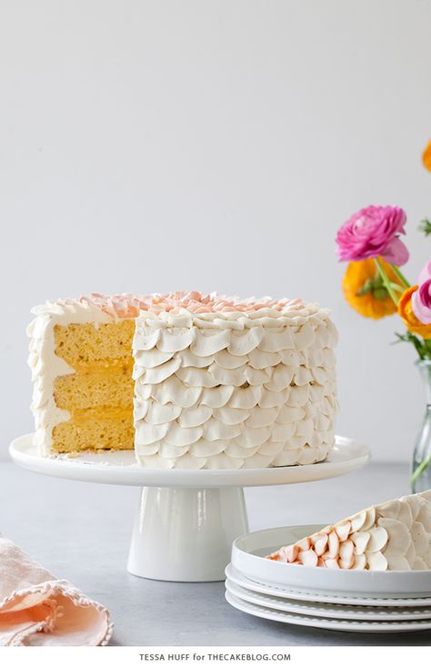 Honey Orange Cake, Orange Honey Cake, Orange Butter Cake, Vintage Cake Recipes, Orange Layer Cake, Summer Cake Recipes, Honey Buttercream, Orange Cakes, Style For Party