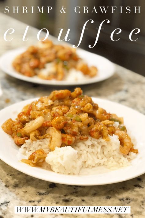 Shrimp Crawfish Etouffee, Creamy Crawfish Etoufee, Shrimp And Crawfish Ettouffe Recipe, Easy Crawfish Etoufee Recipe, Crawfish And Shrimp Etouffee, Shrimp And Crawfish Etoufee, Crawfish Ettouffe Recipe, Shrimp Ettouffe Recipe, Etouffee Recipe Easy