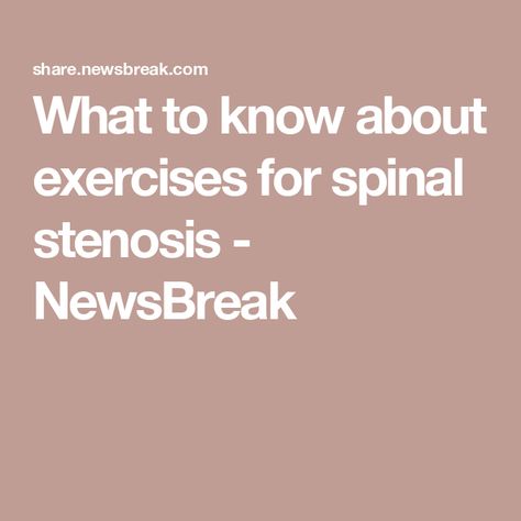 What to know about exercises for spinal stenosis - NewsBreak Iliopsoas Bursitis, Stenosis Exercises, Calf Stretches, Hip Bridge, Pelvic Tilt, Muscle Spasms, Medical News, Physical Therapist, Muscle Pain