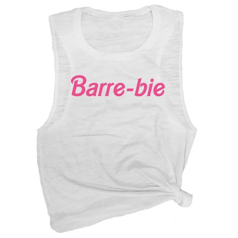 Barre Routine, Tank Top Workout, Workout Muscle, Barre Workout, Cool Graphic Tees, Muscle Tee, Fashion Top, Running Tops, Workout Tanks