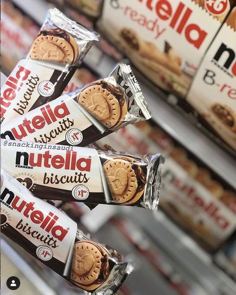 NEW & EXCLUSIVE Nutella Biscuits (saudi arabia) Cookies Store, Nutella Biscuits, Daily Routine Planner, Nutella Cookies, Routine Planner, Storing Cookies, I Want To Eat, Saudi Arabia, Crackers