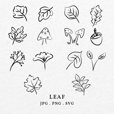 Fall Flowers Drawing Easy, Easy Fall Leaves To Draw, Fall Leaf Doodle, Simple Leaf Drawing, Cute Fall Doodles, Autumn Line Art, Fall Leaf Drawing, Autumn Leaves Drawing, Doodle Leaf