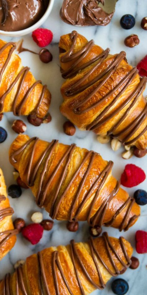 Gourmet Croissants, Homemade Croissant Recipe, Crossiant Recipes, Croissant Recipes, Crossant Recipes, Nutella Croissant, David Wolfe, Homemade Croissants, Croissant Dough