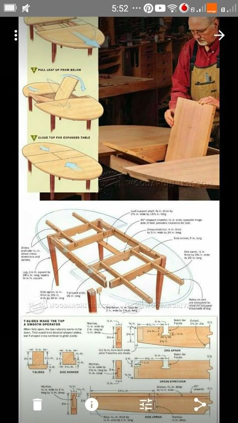 Expanding Table, Build A Table, Router Jig, Woodworking Art, Woodworking Logo, Woodworking Furniture Plans, Woodworking Patterns, Simple Furniture, Teds Woodworking