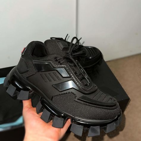 CrepSourced on Instagram: “✨PRADA CLOUDBUST THUNDER SNEAKERS - Uk Size 6 available for collection/delivery - All sizes available to pre-order, to enquire Dm us ✨ -…” Prada Cloudbust Thunder Sneakers, Prada Cloudbust Thunder, Cloudbust Thunder, Prada Cloudbust, Sneakers Uk, Street Fashion, All Black Sneakers, Pre Order, Prada