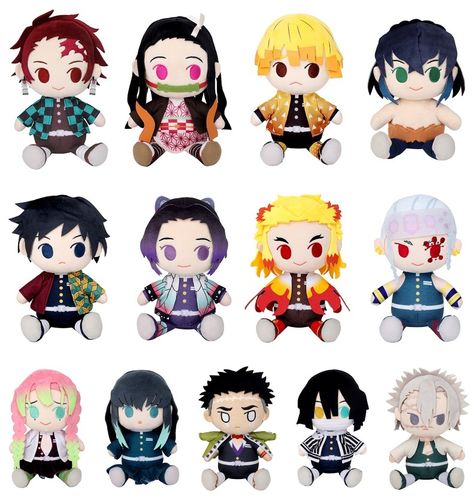 Demon Slayer Nendoroid Png, Demon Slayer Items, Demon Slayer Toys, Demon Slayer Plushies, Demon Slayer Plushie, Sanrio Drawings, Demon Slayer Merch, Naruto Birthday, Kawaii Room Ideas