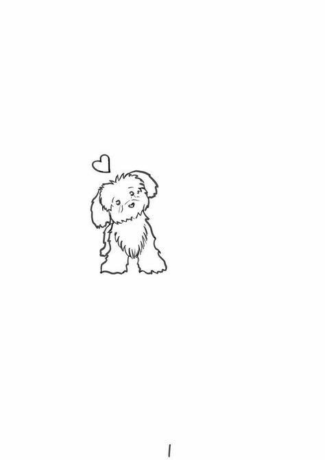 Tatoo Dog, Small Dog Tattoos, Bichon Havanais, Tattoos For Dog Lovers, Dog Line Art, Petite Tattoos, 강아지 그림, Cute Tiny Tattoos, Line Art Tattoos