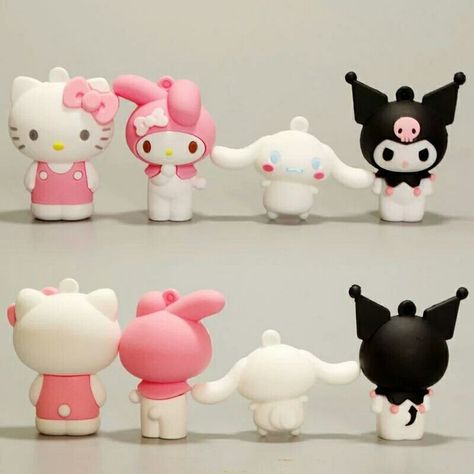 Hello Kitty Clay Art Ideas, My Melody Clay Art, Clay Art Hello Kitty, Cinamoroll Clay, Kuromi Clay Art, Hello Kitty Clay Ideas, Hello Kitty Clay Art, Clay Kuromi, Sanrio Clay Art