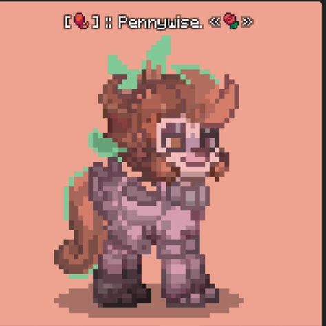 Pennywise pony Town Pony Town Skin, Town Ideas, I'm A Loser, Pony Town, Skin, Quick Saves