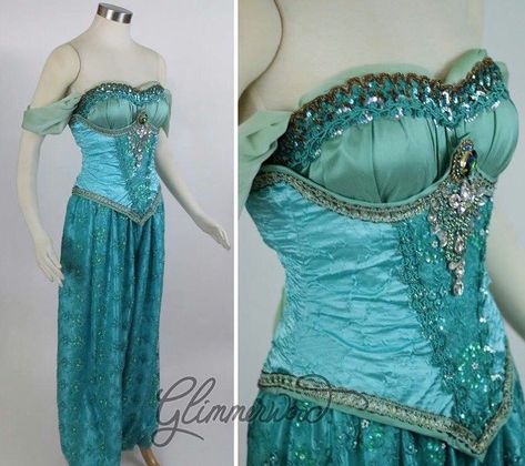 Glimmerwood by Cassie Wanda on Instagram: “The modesty corset for Jasmine cosplays was an idea that I came up for when I was creating my first Jasmine costume for @charismastar. She…” Disney Corset, Corset Ideas, Princess Corset, Jasmine Princess, Corset Costumes, Disney Cosplay, Almost Ready, Princess Jasmine, Costume Design