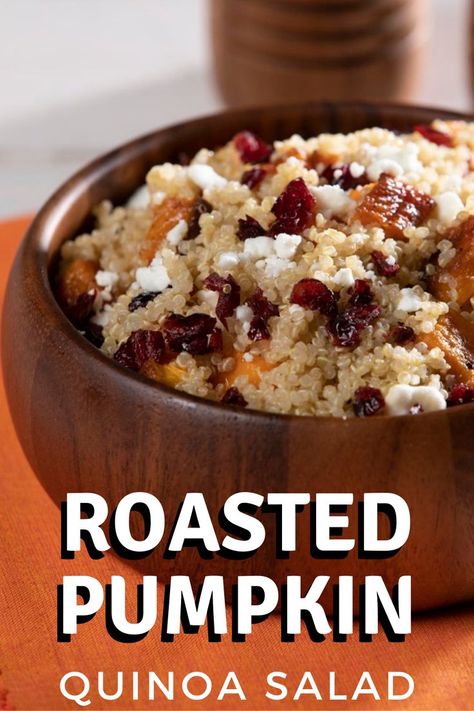 Who knew that cranberries and pumpkin tasted so great together? This healthy, fall-inspired quinoa salad recipe is sure to delight. Quinoa Pumpkin, Best Pumpkin Recipes, Pumpkin Quinoa, Quinoa Salad Recipe, Pumpkin Cranberry, Roasted Pumpkin, Quinoa Salad Recipes, Healthy Fall, Roast Pumpkin