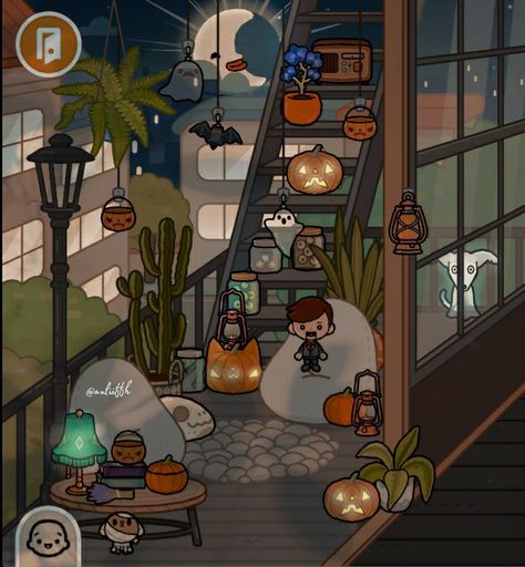 Halloween Toca Boca House Ideas, Toca Boca Halloween House Ideas, Halloween Toca Boca, Toca Boca Halloween, Toca Ideas, Halloween Furniture, Free House Design, Create Your Own World, Spooky House