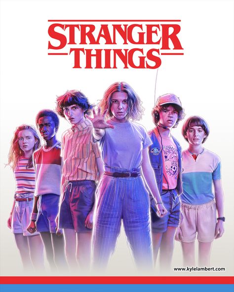 Stranger Things 3 - OFFICIAL Merch Art on Behance Stranger Things Tumblr, Stranger Things Merchandise, Stranger Things Max, Stranger Things Poster, Stranger Things Season 3, Stranger Things 3, Stranger Things Kids, Stranger Things 2, Stranger Things Tv