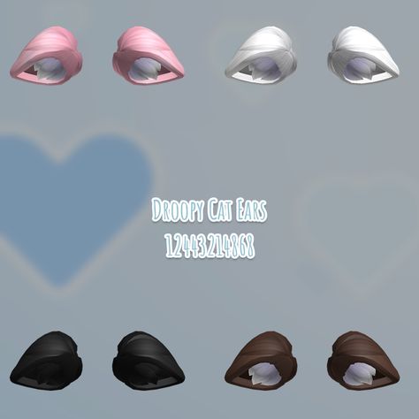 roblox accessories Roblox Accessories, Code Roblox, Accessories Ear, White Headphones, Fox Ears, Cat Tail, Ear Hair, Roblox Pictures, Roblox Codes