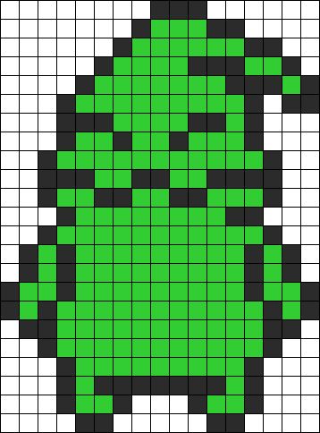 Oogie Boogie Small Perler Bead Pattern | Bead Sprites | Characters Fuse Bead Patterns Small Melty Beads Patterns, Terraria Perler Beads Pattern, Halloween Fuse Bead Patterns, Oogie Boogie Pixel Art, Small Square Perler Bead Patterns, Small Kandi Patterns, Small Melty Bead Ideas, Small Perler Patterns, Small Hama Bead Designs