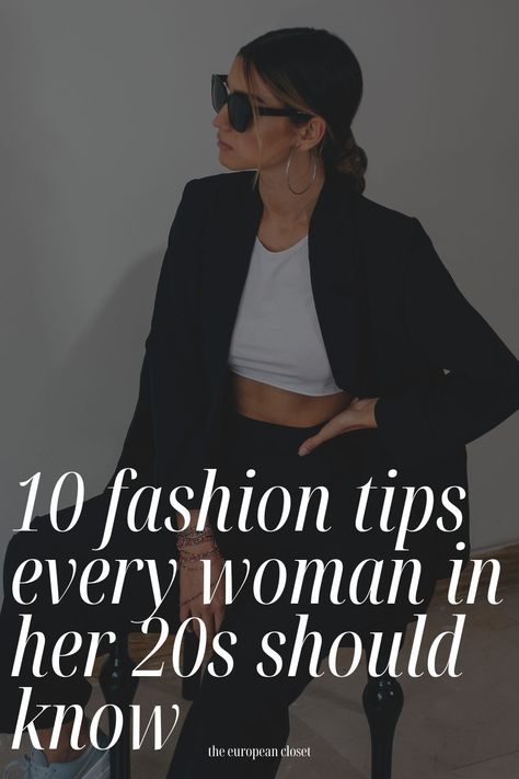 Fashion and style are an essential part of a woman’s life. As women, we all want to look good and feel confident. However, with so many options out there, it can be hard to know where to start. In this blog post, we will be discussing ten fashion tips every woman in her 20s should know. What To Wear In Your 20s Outfits, Late Twenties Fashion, How To Dress In Your 20s Outfits, 26 Year Old Woman, Woman In Her 20s, European Closet, Twenties Style, Chose Outfit, Casual Party Outfit