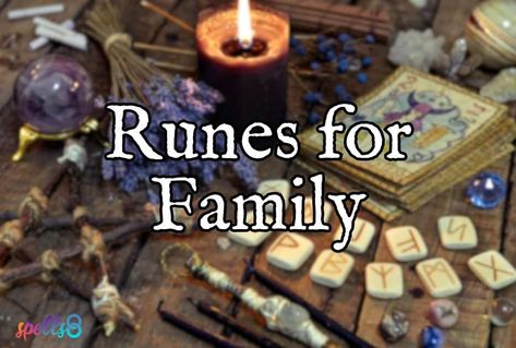 Runes for Family: Elder Futhark Runes for Family Tributes Runes For Prosperity, Younger Futhark, Good Luck Spells, Runic Alphabet, Social Stigma, Luck Spells, Prosperity And Abundance, Elder Futhark Runes, Futhark Runes