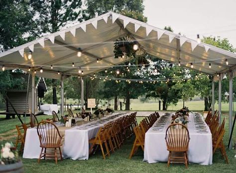 Outdoor Tent Wedding, Tent Wedding Reception, Backyard Tent, Wedding Backyard Reception, Backyard Reception, Romantic Outdoor Wedding, Karen Willis Holmes, Yard Wedding, Tent Decorations