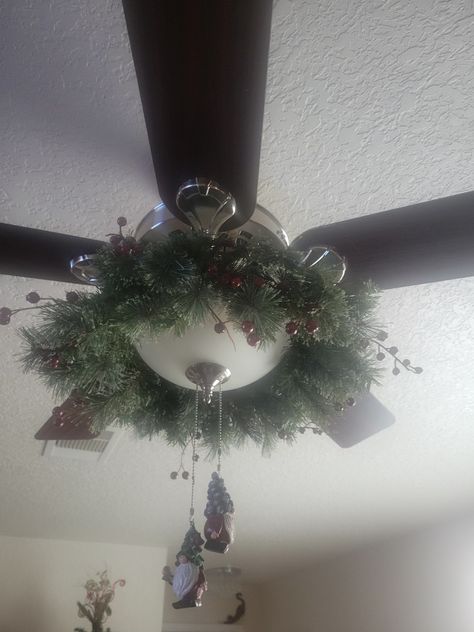 Decorated Ceiling, Ceiling Fan, Christmas Decorations, Ceiling, Holidays, Fan, Christmas