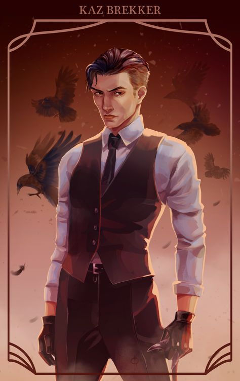 ArtStation - Kaz Brekker, Golden Rose ( Rosa G ) Six Of Crows Characters, Crow Books, Freddy Carter, Kaz Brekker, Crooked Kingdom, The Grisha Trilogy, Crow Art, Leigh Bardugo, Six Of Crows