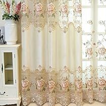 Living Room Valances, Luxury Curtains Living Room, Luxury Window Curtains, Drapes For Living Room, Patio Curtains, Luxury Curtains, Elegant Embroidery, Curtains Living, Blackout Drapes