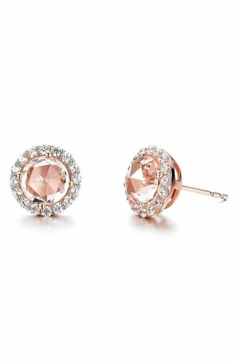 Lafonn Stud Earrings Rose Gold Stud Earrings, Rose Gold Accessories, Black Crystal Earrings, Rose Gold Earrings Studs, Rose Gold Studs, Womens Earrings Studs, Gold Stud Earrings, Classic Jewelry, Rose Gold Jewelry