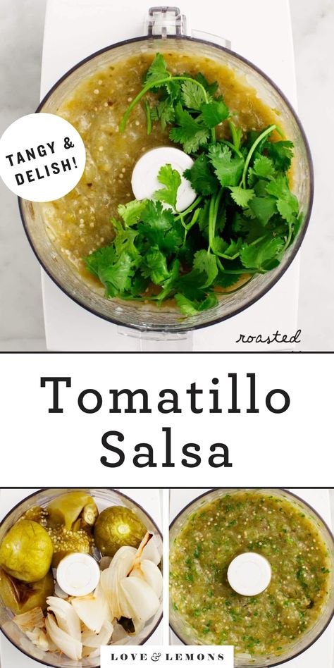 Easy Tomatillo Salsa, How To Roast Tomatillos In The Oven, Salsa Appetizers, Best Salsa Verde Recipe, Tomatillo Recipes, Roasted Tomatillo Salsa, Jalapeño Peppers, Bbq Pitmasters, Salsa Verde Recipe