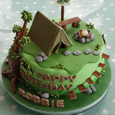 Scout Themed Cakes, Yeti Cake, Camp Cake, Camping Theme Cakes, Camping Birthday Cake, Tent Cake, Adventure Cake, Campfire Cake, Mountain Cake