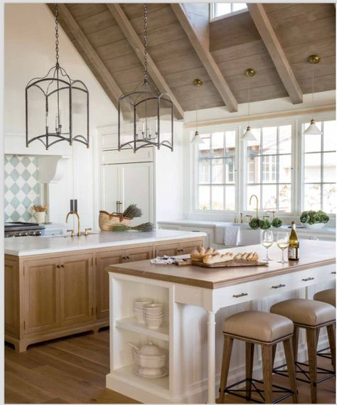 natural wood elements French Country Kitchen Designs, Country Kitchen Designs, Farmhouse Renovation, Urban Exploring, French Country Kitchens, Large Kitchen Island, French Country Kitchen, French Kitchen, Kitchen Farmhouse