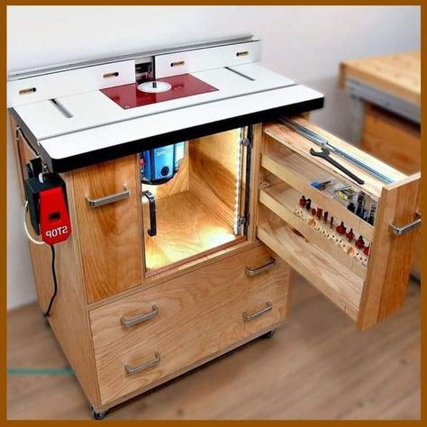 Make A Router Table, Making A Router Table, Wooden Workbench, Router Table Plans, Diy Router Table, Diy Router, Router Projects, Diy End Tables, Simple Coffee Table