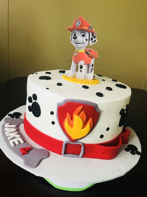 Marshal Cake Ideas, Marshall Paw Patrol Birthday Cake, Paw Patrol Birthday Cake Marshall, Marshal Birthday Cake, Marshal Cake, Marshall Birthday Cake, Marshall Cake Paw Patrol, Paw Patrol Marshall Cake, Marshall Paw Patrol Cake