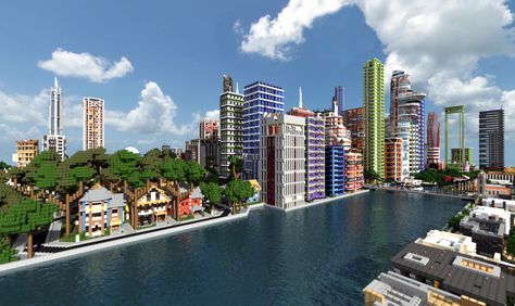 World of Keralis: Beach Town Map 1.12.1/1.11.2 for Minecraft is a building map created by Keralis team. This collection is a selection of towns on the World of Keralis creative server to be featured. These maps are built by the community of Keralis Server. Each of these maps looks like a real city because of … Minecraft Dimensions, Minecraft Scenery, Minecraft Arch, Minecraft Skyscraper, Villa Minecraft, Minecraft Modern City, Minecraft City Buildings, Minecraft Images, Minecraft Structures