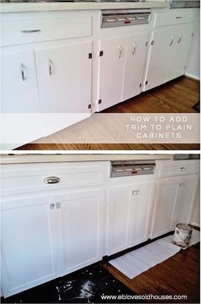 Flat Kitchen Cabinets, Cabinet Door Makeover, Diy Kitchen Makeover Ideas, Flat Cabinets, Cabinets Makeover, Brooklyn House, Old Kitchen Cabinets, Kitchen Diy Makeover, Refinish Kitchen Cabinets