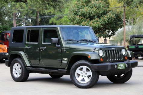 2007 Jeep Wrangler $0 http://www.selectjeeps.com/inventory/view/10312166 Green Jeep Wrangler, League City Texas, Green Jeep, Wrangler Unlimited Sahara, Jeep Wrangler Unlimited Sahara, 2007 Jeep Wrangler, Wrangler Unlimited, Jeep Wrangler Unlimited, Jeep Wrangler