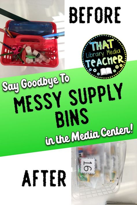 Looking for a way to organize your table supplies?  Click here for idea on table supply organization for your classrooms! Classroom Table Caddy Ideas, Table Caddy, Classroom Table, Supply Organization, Library Resources, Elementary School Library, Library Organization, Library Events, Library Skills