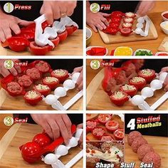 With this amazing little gadget, you will be the chief in your family! Wanna surprise your beloved ones with delicious stuffed meatballs? This is what you need exactly! Meatball Maker, Stuffed Meatballs, Cheesy Mashed Potatoes, Fish Ball, Must Have Kitchen Gadgets, Meatballs Easy, Kitchen Models, High Quality Food, Christmas Kitchen