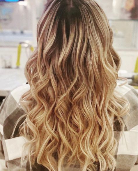 Beach Waves Blowout, Beach Wave Perm Long Hair, Beach Curl Perm, Beach Waves Perm, Beach Waves Hair Style, Beach Wave Curls, Beach Waves Long Hair, Loose Beach Waves, Perm Ideas