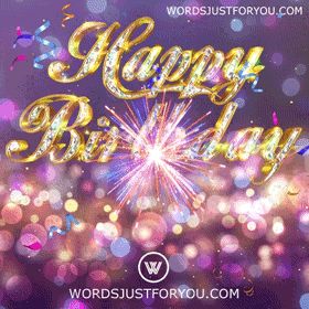 Sparkly Happy Birthday Wishes, Happy Birthday Glitter Sparkle Images, Happy Birthday Sparkle, Happy Birthday Fireworks, Birthday Fireworks, Animated Happy Birthday Wishes, Gif Cute, Happy Birthday Gif, Birthday Wishes Gif