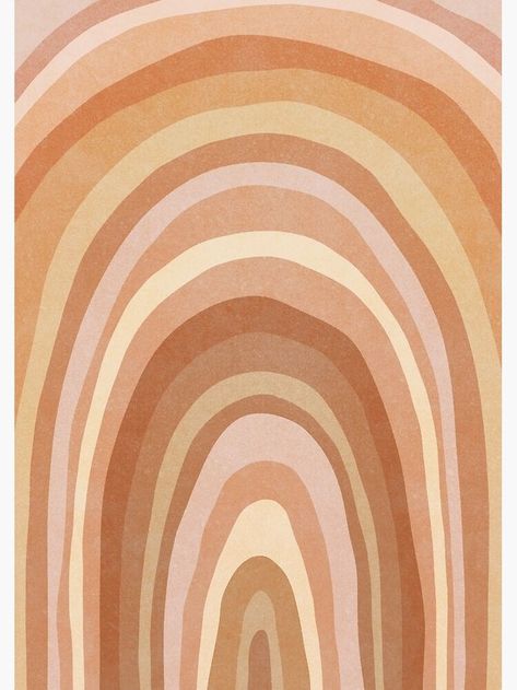 "Happy Warm Rainbow" Art Print by Miss-Belle | Redbubble Nuetral Pallete Wallpaper Iphone, Boho Designs Art, Boho Aesthetic Prints, Boho Phone Wallpapers, Boho Aesthetic Wallpaper, Boho Wallpapers, Warm Wallpaper, Boho Wall Prints, Earth Tone Rainbow