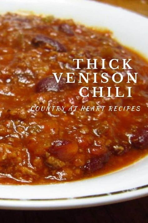 Hind Quarter Venison Recipes, Homemade Deer Chili Recipe, Recipes Using Deer Burger, Gluten Free Venison Recipes, Deer Burger Meat Recipes, Recipes Using Ground Venison, Crockpot Deer Chili, Dear Meat Recipes, Deer Hamburger Recipes