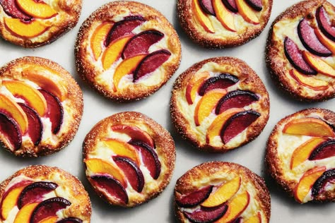 TASTE | Brioche Fruit Tarts | TASTE Brioche Pastries, Brioche Tart, Brioche Recipe, Pastry Cook, Fruit Tarts, French Pastry, Pastry Cream, Pumpkin Spice Cupcakes, Healthy Snacks Easy