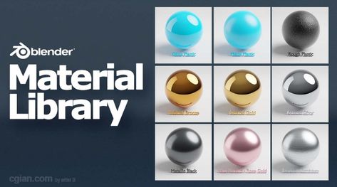 Made some basic setting of popular materials for Blender. Happy sharing. #blender #cgian #3D Visit here, https://cgian.com/2023/01/blender-material-library-download-page Blender Material Tutorial, Blender Architecture, 3 Point Lighting, Blender Material, How To Use Blender, Studio Lighting Setups, Props Ideas, Adobe Tutorials, 3d Modeling Tutorial